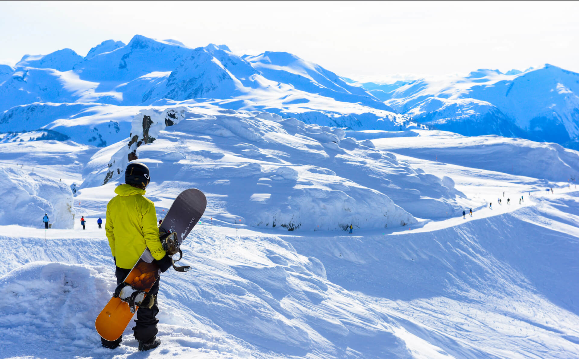 Snowboarder living the dream at Whistler Blackcomb